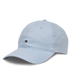 Czapka z daszkiem Tommy Hilfiger. Niebieskie czapki z daszkiem Tommy Hilfiger, bez wzorów. Za 159.99 zł.