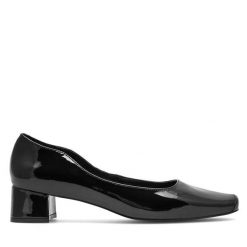 Czółenka Sergio Bardi. Czarne czółenka Sergio Bardi, bez wzorów, bez obcasa, bez zapięcia. Za 279.99 zł.