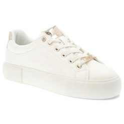 Białe Trampki Big Star Sportowe Obuwie Damskie. Białe buty sportowe lifestyle BIG STAR, bez wzorów, z jeansu, eleganckie, bez zapięcia. Za 134.99 zł.