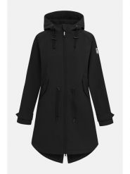Derbe Parka funkcyjna w kolorze czarnym rozmiar: 34. Czarne płaszcze Derbe, m, bez wzorów, z materiału, bez kaptura. Za 301.64 zł.