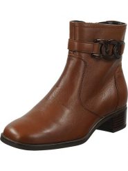 Ara Shoes Skórzane botki w kolorze brązowym na obcasie rozmiar: 41. Brązowe botki Ara Shoes, bez wzorów, ze skóry, eleganckie, bez obcasa, na obcasie, bez zapięcia. Za 205.45 zł.