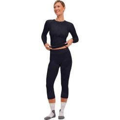 Damskie legginsy 3/4 Falke Warm. Czarne legginsy Falke, bez wzorów, z dzianiny, sportowe. Za 233.95 zł.