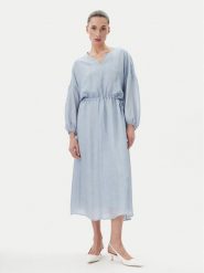 Bruuns Bazaar Sukienka letnia Sinapsis Cata BBW4441 Niebieski Loose Fit. Niebieskie sukienki Bruuns Bazaar, bez wzorów, z wiskozy, bez kołnierzyka, bez ramiączek. Za 699.99 zł.