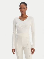 Guess Sweter W6RR50 Z2NQ2 Écru Regular Fit. Swetry Guess, s, z aplikacjami, z wiskozy, bez ramiączek. Za 349.99 zł.