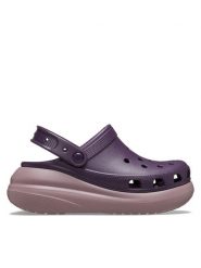 Crocs Klapki Classic Crush Clog 207521 Fioletowy. Fioletowe klapki Crocs, bez wzorów, z tworzywa sztucznego, bez obcasa, bez zapięcia. Za 249.99 zł.