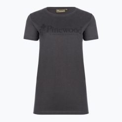 Koszulka damska Pinewood Outdoor Life. Szare t-shirty sportowe PINEWOOD, s, bez wzorów, z bawełny, bez ramiączek, outdoorowe. Za 109.99 zł.