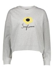 Vero Moda Bluza w kolorze szarym rozmiar: XS. Szare bluzy bez kaptura Vero Moda, xs, bez wzorów, z bawełny, bez kaptura. Za 65.54 zł.