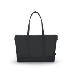 Torba na laptop DICOTA D31977-RPET 14.1" Shopper Eco Motion damska czarna. Czarne shopper bag Dicota, bez wzorów, bez dodatków. Za 239.99 zł.