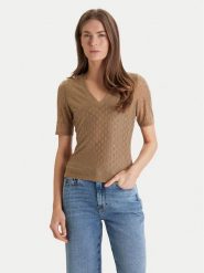 Marciano Guess T-Shirt 5RGP22 6311A Beżowy Regular Fit. Brązowe t-shirty Marciano Guess, l, z aplikacjami, z syntetyku, bez kołnierzyka, bez ramiączek. Za 529.99 zł.