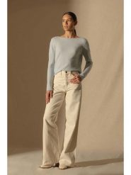 Perfect Cashmere Kaszmirowy sweter "Megan" w kolorze błękitnym rozmiar: XXL. Niebieskie swetry Perfect Cashmere, xxl, bez wzorów, z kaszmiru, bez ramiączek. Za 354.10 zł.