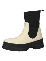 Steve Madden Skórzane botki w kolorze beżowym rozmiar: 38. Brązowe botki Steve Madden, bez wzorów, bez obcasa, bez zapięcia. Za 226.77 zł.