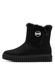 S.Oliver Botki zimowe w kolorze czarnym rozmiar: 39. Czarne botki S.Oliver, bez wzorów, bez obcasa, bez zapięcia. Za 178.37 zł.