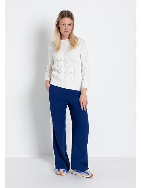 More & More Sweter w kolorze kremowym rozmiar: 40. Brązowe swetry More & More, bez wzorów, z bawełny, bez ramiączek. Za 114.95 zł.