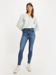 Levi´s Dżinsy - Skinny fit - w kolorze niebieskim rozmiar: W27/L32. Niebieskie jeansy l, z aplikacjami, klasyczne, z podwyższonym stanem. Za 211.81 zł.