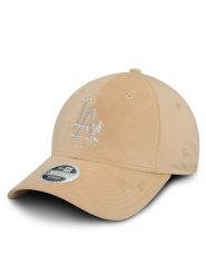 New Era Czapka z daszkiem Velour Diamante LA Dodgers 9FORTY 60580871 Beżowy. Brązowe czapki z daszkiem New Era, bez wzorów, z materiału. Za 69.99 zł.