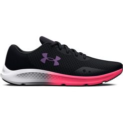 Buty damskie do biegania Under Armour Charged Pursuit 3. Czarne buty do biegania Under Armour, bez wzorów, z gumy, bez zapięcia, do biegania. Za 336.00 zł.