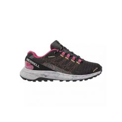 Chaussures de sport Femme FLY STRIKE Merrell BLACK/FUCHSIA J067444 Noir. Czarne buty sportowe lifestyle Merrell, bez wzorów, z materiału, sportowe, bez zapięcia. Za 369.99 zł.