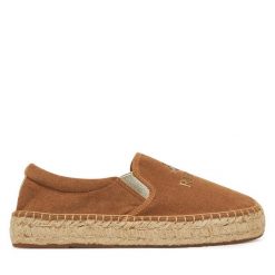 Espadryle REPLAY. Brązowe espadryle Replay, bez wzorów, bez obcasa. Za 259.99 zł.