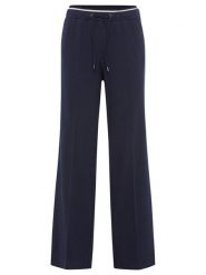 Olsen Spodnie w kolorze granatowym rozmiar: 40. Niebieskie spodnie materiałowe Olsen, bez wzorów, z materiału. Za 165.71 zł.