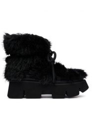 United Nude Śniegowce Stomper Fur Boot 1104801120 Czarny. Czarne śniegowce United Nude, bez wzorów, z futra, bez zapięcia. Za 1,339.00 zł.