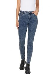 Heine Dżinsy push-up - Slim fit - w kolorze niebieskim rozmiar: 42. Niebieskie jeansy Heine, bez wzorów, klasyczne. Za 70.57 zł.