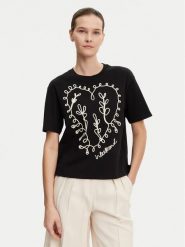 Weekend Max Mara T-Shirt Lecco 2515941052 Czarny Boxy Fit. Czarne t-shirty Weekend Max Mara, xl, bez wzorów, z bawełny, bez kołnierzyka, bez ramiączek. Za 699.99 zł.