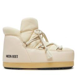 Śniegowce Moon Boot. Brązowe śniegowce Moon Boot, bez wzorów, z nylonu, bez zapięcia. Za 719.99 zł.