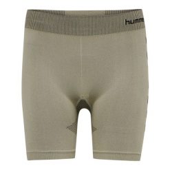 Damskie Spodenki treningowe kompresyjne Hummel hmlfirst. Szare szorty sportowe Hummel, bez wzorów, na fitness i siłownię. Za 169.50 zł.