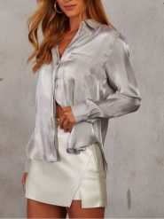 Milan Kiss Bluzka w kolorze szarym rozmiar: L. Szare bluzki Milan Kiss, l, bez wzorów, bez kołnierzyka, bez ramiączek. Za 152.99 zł.