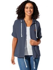 WITT WEIDEN Kardigan w kolorze granatowym rozmiar: 46. Niebieskie swetry WITT WEIDEN, z aplikacjami, z bawełny, bez ramiączek. Za 82.99 zł.