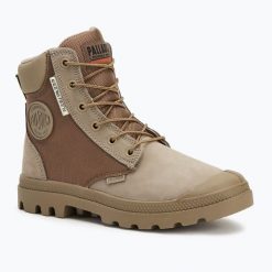 Buty Palladium Pampa Sc Wpn U-S dune. Brązowe buty trekkingowe Palladium, bez zapięcia. Za 439.99 zł.