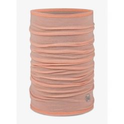 Chusta wielofunkcyjna Buff Merino Lightweight - solid coral. Czerwone chusty Buff, bez wzorów. Za 96.99 zł.