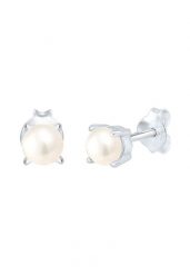 Elli Panie Podstawowa perła hodowlana słodkowodna hodowlana Geo Zart w 925 Sterling Silver Kolczyki 1 ct Damski. Szare kolczyki Elli, z perłą, srebrne. Za 178.99 zł.