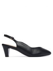Caprice Czółenka 9-29603-44 Czarny. Czarne czółenka Caprice, bez wzorów, ze skóry, bez obcasa, bez zapięcia. Za 237.99 zł.