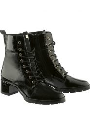 Högl Skórzane botki "Livia" w kolorze czarnym rozmiar: 36. Czarne botki Högl, bez wzorów, eleganckie, bez obcasa, bez zapięcia. Za 287.84 zł.