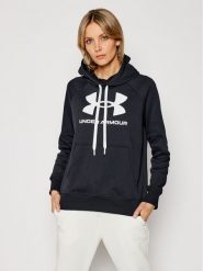 Under Armour Bluza Ua Rival Fleece Logo 1356318 Czarny Loose Fit. Czarne bluzy Under Armour, xl, bez wzorów, z bawełny, bez kaptura. Za 129.99 zł.