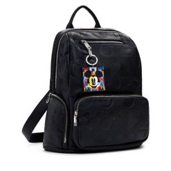 Plecak Desigual. Czarne plecaki Desigual, bez wzorów, bez dodatków. Za 239.99 zł.