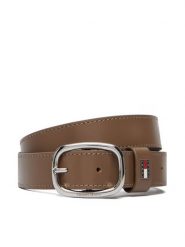 Tommy Jeans Pasek Tjw Oval 3.0 AW0AW15836 Brązowy. Brązowe paski Tommy Jeans, bez wzorów, z jeansu. Za 169.99 zł.