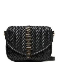 Valentino Torebka Fania Re VBS9AB09 Czarny. Czarne listonoszki Valentino, bez wzorów, ze skóry, bez dodatków. Za 349.99 zł.