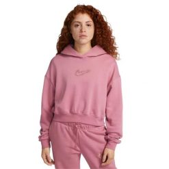 Kobieta>bluza Nike. Czerwone bluzy Nike, bez wzorów, bez ramiączek, bez kaptura. Za 294.99 zł.