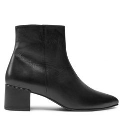 Botki HÖGL. Czarne botki Högl, bez wzorów, bez obcasa, na słupku, bez zapięcia. Za 819.99 zł.