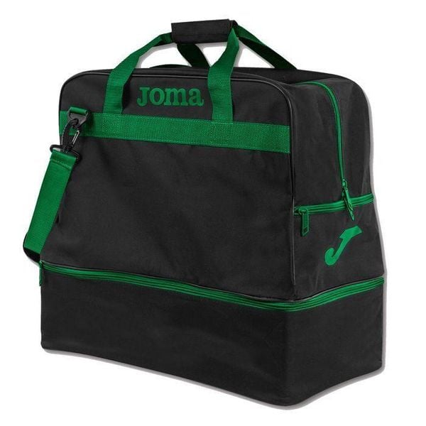 Torba piłkarska Joma Training III z podwójnym dnem 50L zielony. Zielone torby sportowe Joma, bez wzorów, z poliamidu, duże. W wyprzedaży za 169.95 zł.