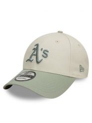 New Era Czapka z daszkiem Oakland Athletics World Series Patch 9FORTY 60595244 Beżowy. Brązowe czapki z daszkiem New Era, bez wzorów, z bawełny. Za 109.99 zł.