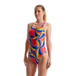 Strój Kąpielowy Speedo Digital Powerback – Czerwony/Niebieski – Rozmiar 30. Czerwone stroje jednoczęściowe Speedo, bez wzorów, sportowe. Za 199.99 zł.