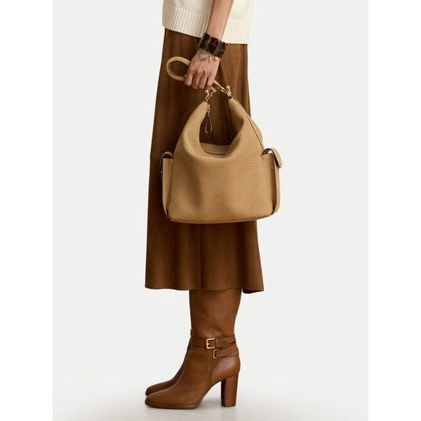 Torebka LAUREN RALPH LAUREN. Brązowe torebki klasyczne Lauren Ralph Lauren, bez wzorów, klasyczne, bez dodatków. Za 2,399.00 zł.