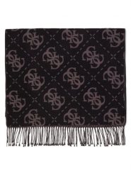 GUESS Damski szalik z dzianiny Kobiety Sztuczne włókno czarny wzorzysty, ONE SIZE. Czarne szaliki i kominy Guess, z aplikacjami, z dzianiny. Za 229.95 zł.