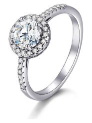 METROPOLITAN Pierścionek z kryształami Swarovski rozmiar: 54. Szare pierścionki METROPOLITAN, z kryształem, z mosiądzu. Za 70.90 zł.