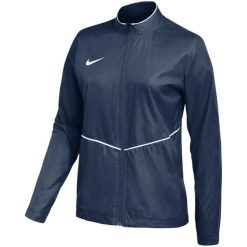 Kurtka damska Nike Park 26 Rain. Niebieskie kurtki Nike, bez wzorów, z materiału, klasyczne, bez kaptura. Za 141.99 zł.