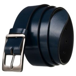 Stylowy pasek damski Cavaldi PDC-3 granatowy. Niebieskie paski 4U Cavaldi, bez wzorów, ze skóry, eleganckie. Za 29.99 zł.