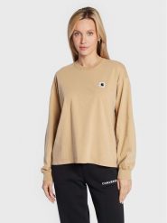 Carhartt WIP Bluzka Nelson I029962 Beżowy Regular Fit. Brązowe bluzki Carhartt WIP, m, bez wzorów, z bawełny, bez kołnierzyka, bez ramiączek. Za 219.99 zł.